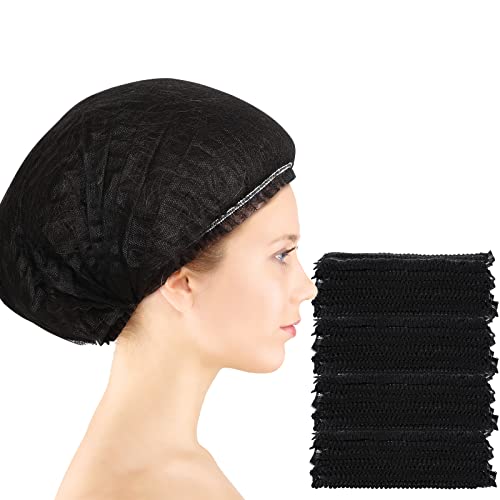 100 Adet Saç Kapaklar 21 İnç dokunmamış Kapaklar Saç Net Elastik Kap Kafa Saç Kapak Şapkalar Kozmetik, güzellik Salonu