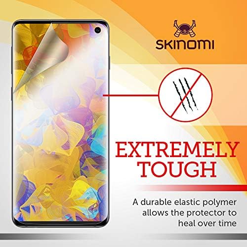 Skinomi Mat Ekran Koruyucu ile uyumlu Samsung Galaxy S10 (6.1) (2'li Paket) (Kasa Dostu İnce) Parlama Önleyici Mat