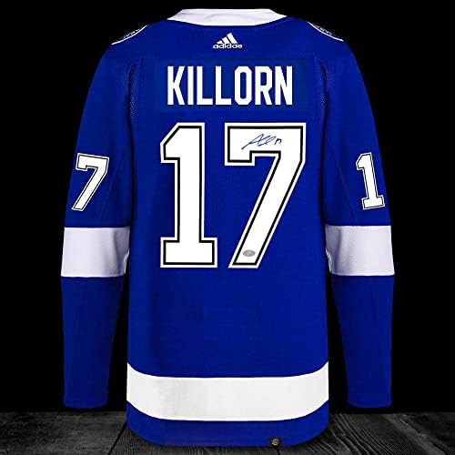 Alex Killorn Tampa Bay Lightning Adidas Pro İmzalı Forma-İmzalı NHL Formaları