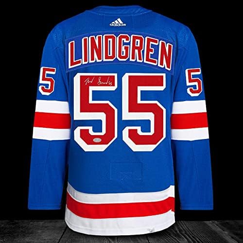 Ryan Lindgren New York Rangers Adidas Pro İmzalı Forma-İmzalı NHL Formaları