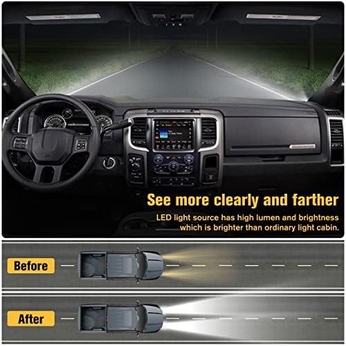 Dodge Ram 2009-2018 ve Dodge Ram 2500/3500 2010-2018 için dönüş sinyal ışığı ile LitMiRaCle projeksiyon LED far (sadece