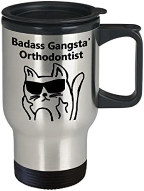 Badass Gangsta ' Ortodontist Kahve Seyahat Kupası