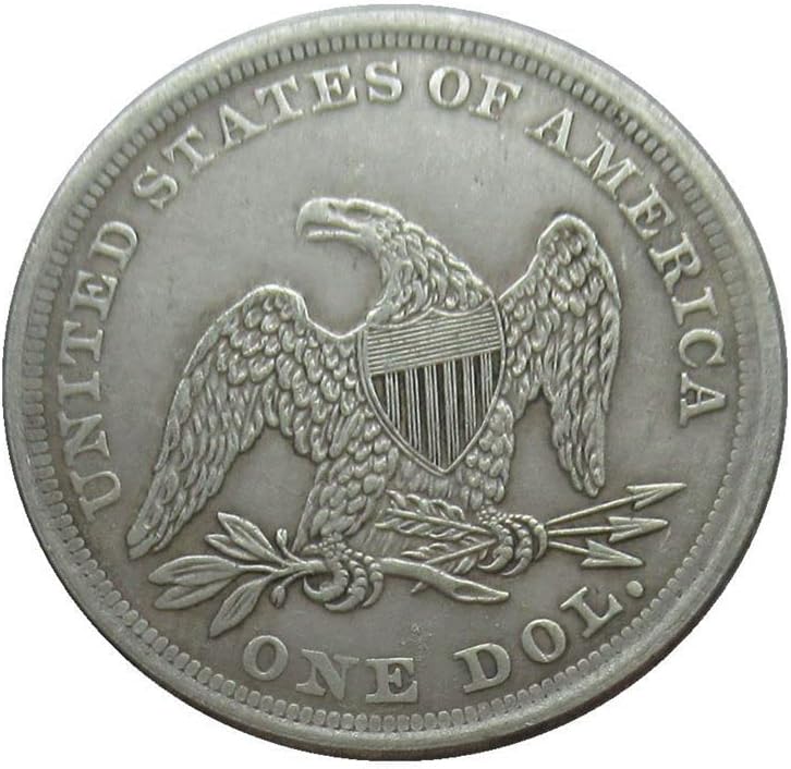 ABD $1 Bayrak 1869 Gümüş Kaplama Çoğaltma hatıra parası