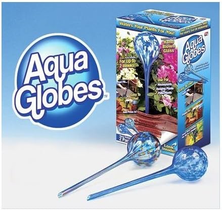 Aqua Globes AG011706 Cam Bitki Sulama Ampulleri, 2'li Paket