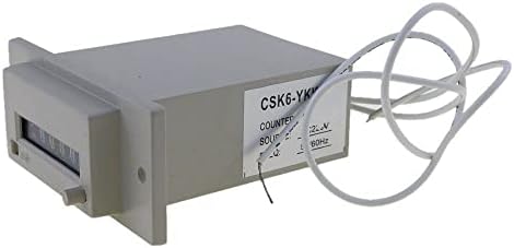 SNKB CSK6-YKW elektromanyetik Sayaç Darbe Sayacı Yumruk Basın Ambalaj Sayacı AC110V 220 V DC 12 V 24 V 36 V (Renk: