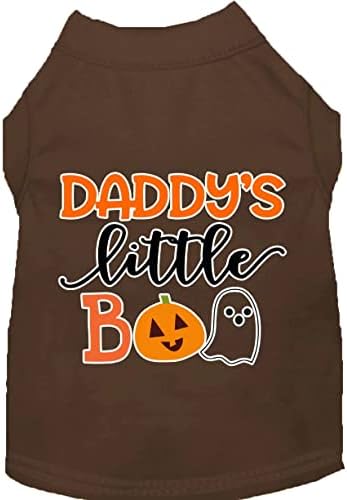 Daddy's Little Boo Serigrafi Köpek Gömlek Sarı XS