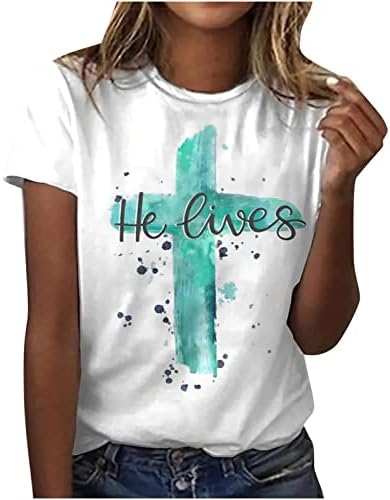 Bayanlar Sonbahar Yaz Tee Kısa Kollu Elbise Pamuk Crewneck Çiçek Grafik Salonu Bluz T Shirt Genç Kızlar için KH