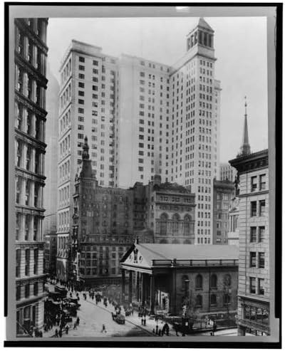 Tarihselfindings Fotoğraf: AT & T, Telefon ve Telgraf Binası, Broadway, Fulton Caddesi, New York, NY, c1916