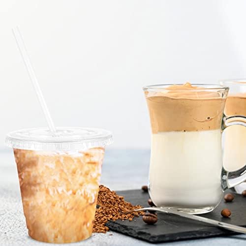 UPKOCH Taşınabilir Saman 2 setleri Saman Kaçak için Buz Anti-Kahve İçecek Dahil Parfe Süt Yaz Buzlu Bardak Kağıt