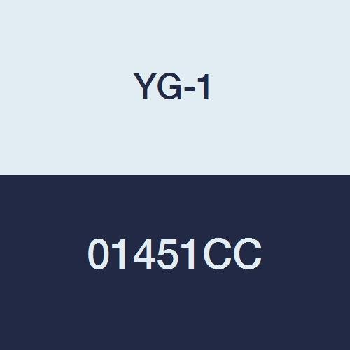 YG-1 01451CC HSSCo8 End Mill, 2 Flüt, Düzenli Uzunluk, TiCN Finish, 4-1/8 Uzunluk, 1-3/8