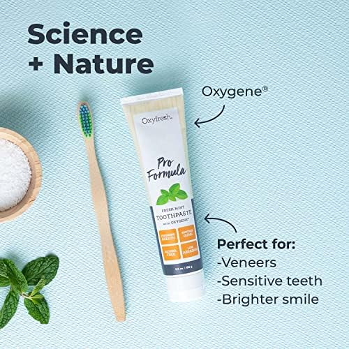 Oxyfresh Pro Formula Taze Nane Diş Macunu-Hafif Düşük Aşınma-Kozmetik Florür İçermeyen Formül-Doğal Esansiyel Yağlara