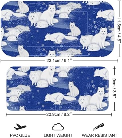 Kutup Tilkisi Desen Tam Set Anahtarı Çıkartmalar Özelleştirilmiş Güzel Desen Koruyucu Cilt Anti-Scratch için
