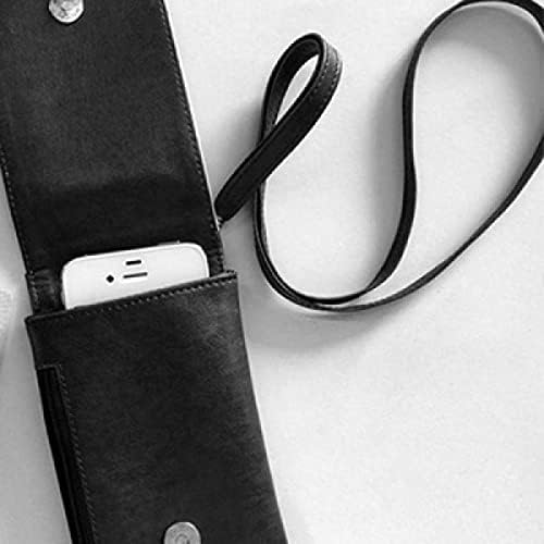 Quant Siyah Yeni Zelanda Karikatür Telefon Cüzdan çanta Asılı Cep Kılıfı Siyah Cep