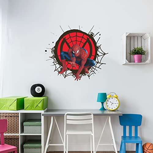 Çocuklar Duvar Çıkartmaları Süper Kahraman Duvar Posteri süslü çıkartmalar Örümcek Adam Kahraman Duvar Çıkartması