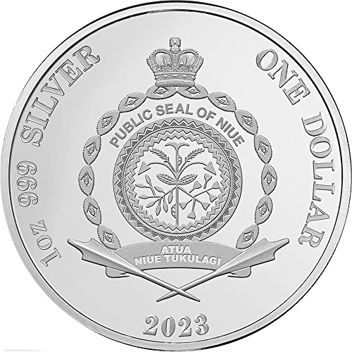 2023 DE Modern Hatıra PowerCoin Doğu Rosella Kuşları 1 Oz Gümüş Sikke 1 $ Niue 2023 Geçirmez