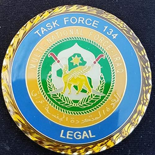 MNF-I Çokuluslu Kuvvetler Irak JTF - 134 Yasal Dağıtım Mücadelesi Coin