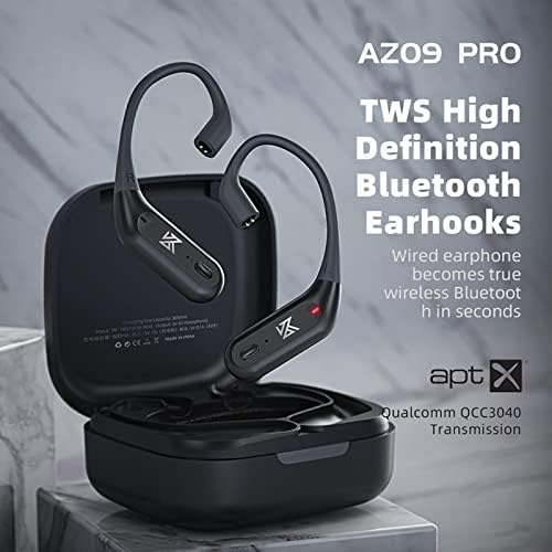KZ AZ09 PRO Bluetooth 5.2 Modülü IEM Bluetooth Adaptörü Su Geçirmez Kulak Kancası Ekstra Uzun Pil Ömrü Bluetooth