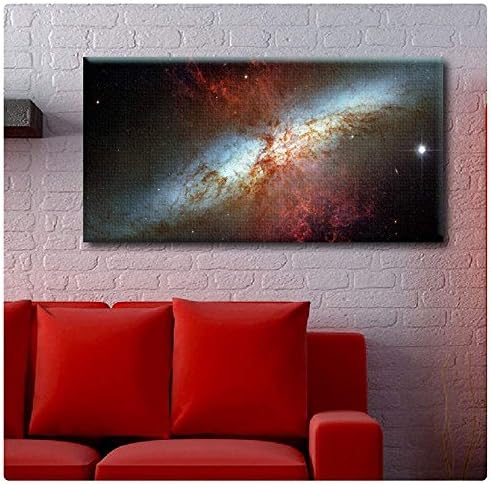 Yalnız Sanat-NASA Starburst Galaxy Messier 82 M82 Uzay Galaksisi tarafından | Asılmaya Hazır Bir Çerçeve üzerine
