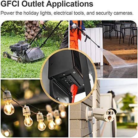 GFCI Çıkışlı SİEPUNK Hareket Sensörü Sundurma ışığı, Alacakaranlıktan Şafağa Dış Duvar fener ışıkları, Ev için Dış