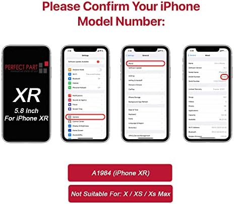 iPhone XR 6.1 inç Şarj Portu Flex dahil ile Uyumlu Mükemmel Parça yuva Konnektörü Değiştirme. Tornavida (Beyaz)