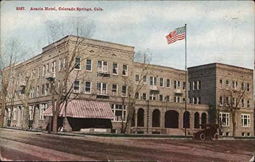 Acacia Hotel Colorado Springs, Colorado CO Orijinal Antika Kartpostal 1914