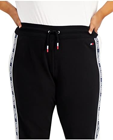 Tommy Hilfiger Spor Bayan Artı Logo Yan Şerit koşucu pantolonu
