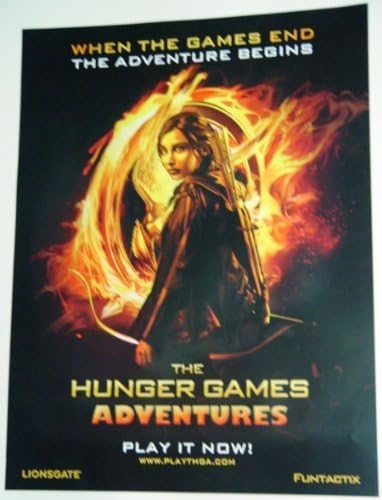 Açlık Oyunları video Oyunu Posteri 18. 5x24. 5 inç Çift Taraflı Jennifer Lawrence