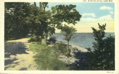 Erie Gölü, Ohio Kartpostalı