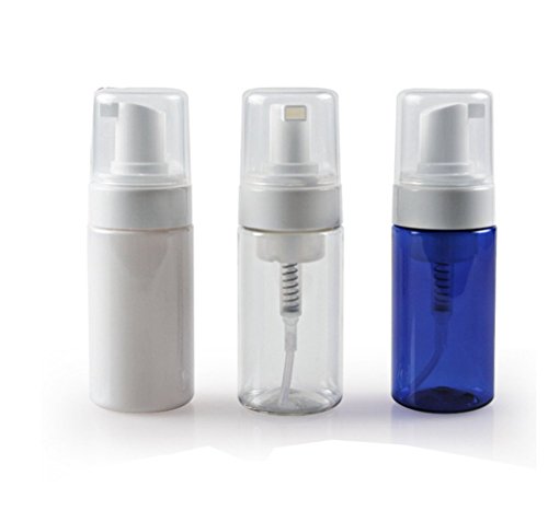 4 Paket, 100ML / 3.3 oz Köpük Dağıtıcı pompa şişeleri Saklama Kapları Losyon Sıvı Sabun (Beyaz)