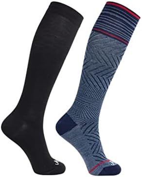 JAVIE %76 Merinos Yünü Mezun varis çorabı Kadınlar ve Erkekler için (15-20mmHg)