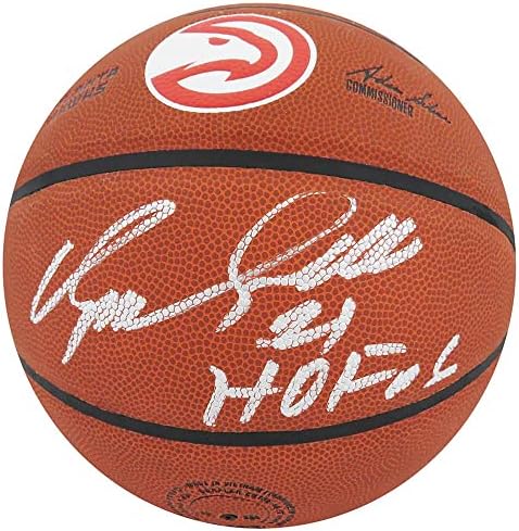 Dominique Wilkins, Wilson Atlanta Hawks Logolu NBA Basketbolunu HOF'06 ile İmzaladı - İmzalı Basketbol Topları