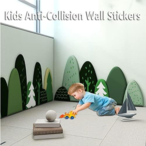 10 ADET Çocuklar 3D Yumuşak Çanta Duvar Çıkartmaları, Anti-Çarpışma Duvar Panelleri, Sevimli Yumuşak Anaokulu Oyun