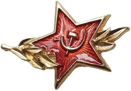 QİNGFENG Antika El Sanatları Sovyet kırmızı Yıldız altı Çekiç Sembolü
