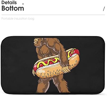 Bigfoot Taşıma Hotdog Yalıtımlı Öğle Yemeği Çantası Kadın Erkek Kullanımlık yemek kabı Moda yemek taşıma çantası