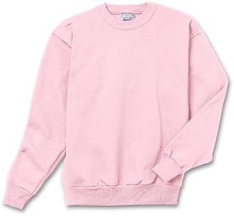Gençlikten Hanes ComfortBlend EcoSmart Mürettebat Boynu Sweatshirt_Pale Pink_M