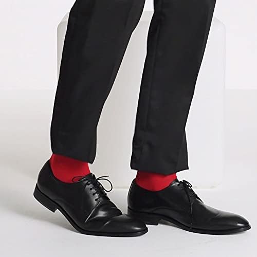 yok Erkek kırmızı Çorap Nefes Alabilen Erkek iş elbisesi Çorapları (Kırmızı Renk, Beden: 40-46)