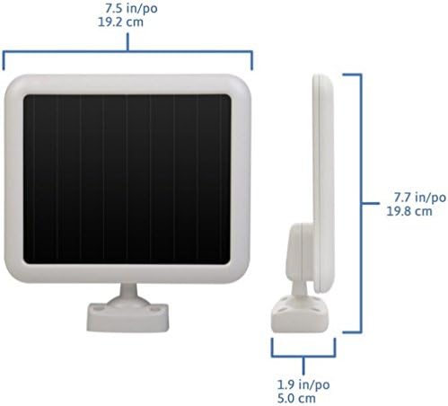 Sunforce 82153 150-LED üçlü kafa güneş enerjili hareket sensörü ışık, 1000 lümen çıkışı, 30ft. (9.1 m) Algılama Mesafesi,