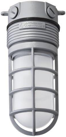Lithonia Lighting OLVTCM M6 Tavana Monte LED buhar lambası, 4000 k,15 watt, 600 Lümen, 120 Volt, Gri, MVOLT, Gri