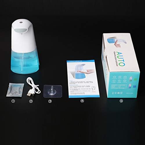 Cabilock 1 Adet 300ML Duvara Monte Çift Amaçlı Otomatik Sabunluk Plastik Otomatik İndüksiyon Sıvı Sabunluk USB şarj