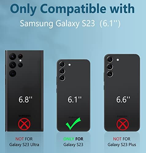 Samsung Galaxy S23 kılıf için FNTCASE: Kemer klipsli kılıf ve Kickstand ile ağır hizmet tipi sağlam darbeye dayanıklı