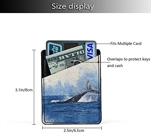 3 m yapıştırıcı çubuk-On Kımlık kredi kartı cüzdanı telefon kılıfı Kılıfı Kol Cep Balina Kuyruğu Sanat