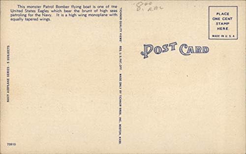 ABD Donanması Devriye Bombacısı XPB2Y - 1 Orijinal Antika Kartpostal