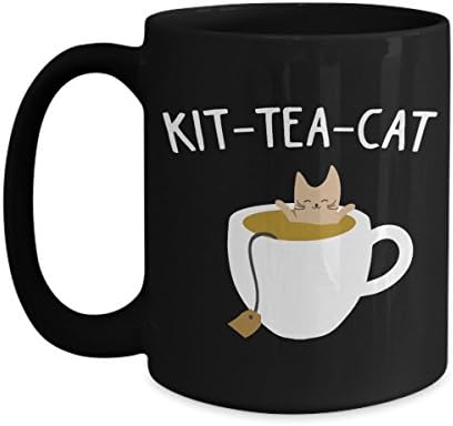 Kit-Çay-Kedi Kedi içecek Cinas Kahve Kupa