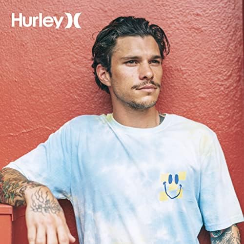 Hurley Erkek Günlük Yıkanmış Grafikli tişört