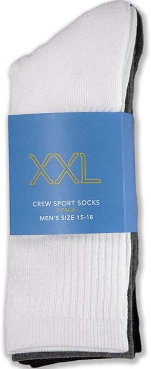 XXL Mürettebat Spor Çorapları (Erkek Beden 15-18) (3'lü Paket)