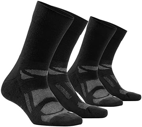 AKASO merinos Yünü yürüyüş çorapları-Nefes Nem Esneklik Ekip Atletik Çorap Yastıklı Erkekler ve Kadınlar için (2
