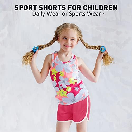 Ruısıta 3 Adet Kız Erkek Koşu Atletik Şort Dans Spor Şort Yaz egzersiz şortu Yürümeye Başlayan Çocuklar için