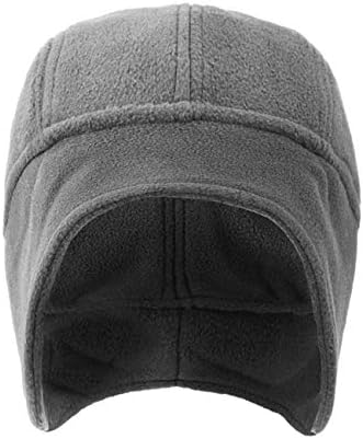 LLmoway Kafatası Kap Kulak Kapakları ile, Kış Rüzgar Geçirmez Yumuşak Sıcak Polar Bere Şapka