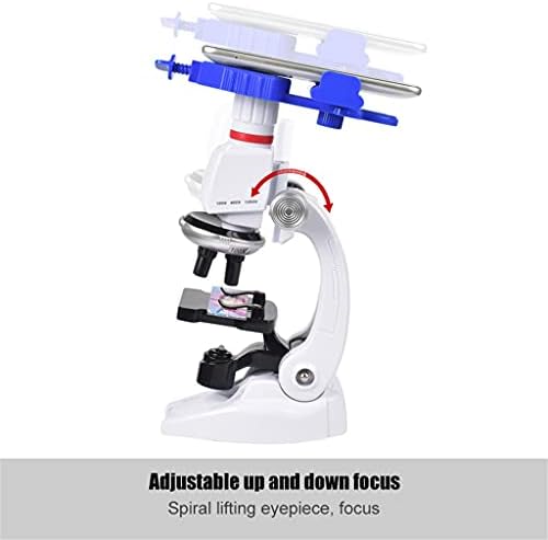 n / a 1200X Öğrenci Monoküler Biyolojik Mikroskop Seti LED Ev Okul Bilim Eğitim Laboratuvar için Optik Aletler