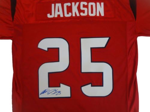 Kareem Jackson İmzalı Houston Texans Kırmızı Forması W / Kareem'in Bizim için İmzaladığının Kanıtı Resmi, Houston